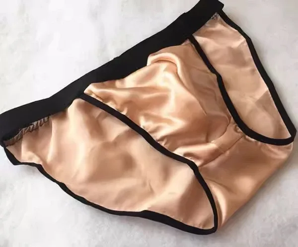 Slip da uomo in seta di gelso al 100% design bikini mutandine a forma di T mezza T-back — image 19