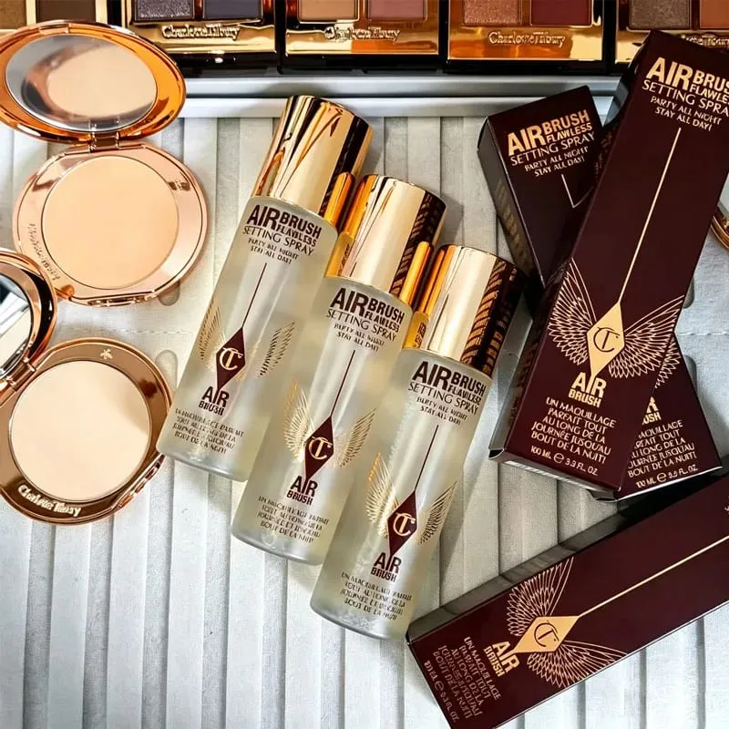 Luxury CT แต่งหน้าชุดสี่สีอายแชโดว์ Palette Matte Setting Powder คอนซีลเลอร์ผลลิปสติก Lasting Lip Lubrication — image 3