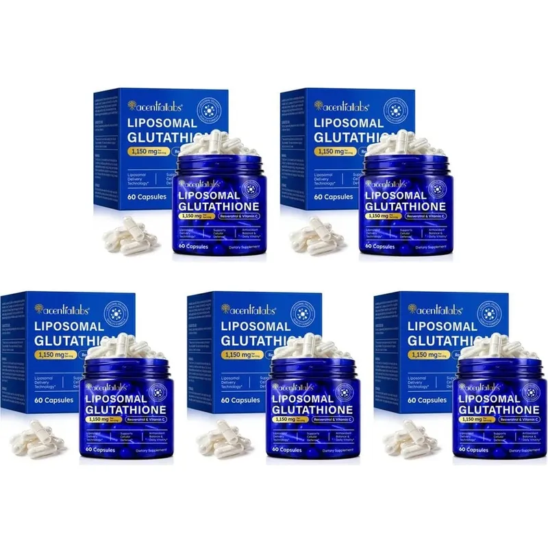 Kapsul Liposomal Glutathione dengan Resveratrol Vitamin C untuk Pertahanan Antioksidan Imun & Sokongan Selular 60 Kapsul — image 11