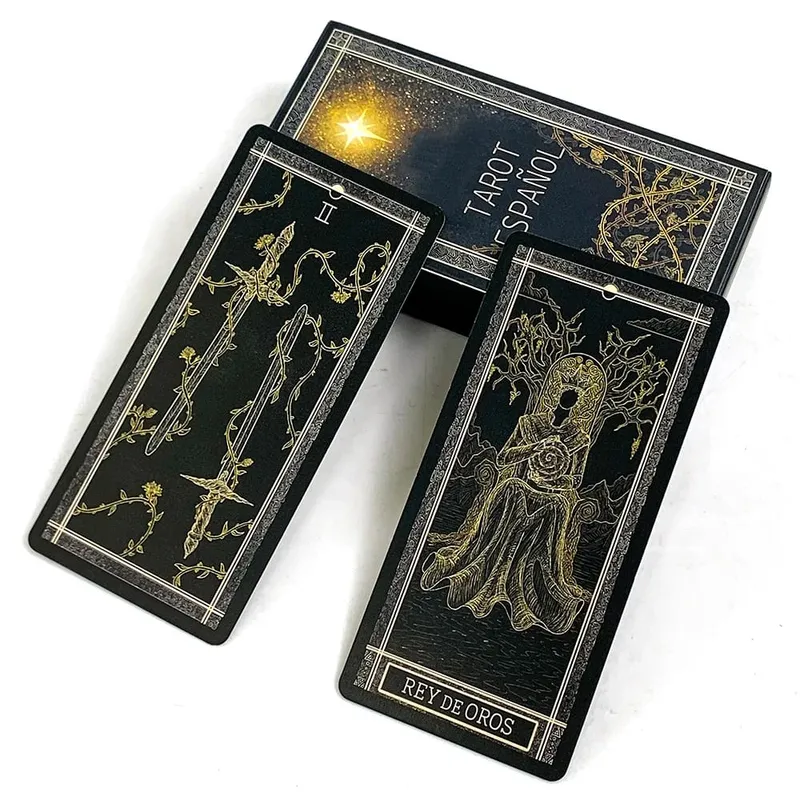 Mazzo di Tarocchi spagnoli 78 pezzi Carte Predittiva Divinazione Gioco da tavolo Raccolta di famiglie Gioco di carte Meditazione Viaggi e regali — image 2