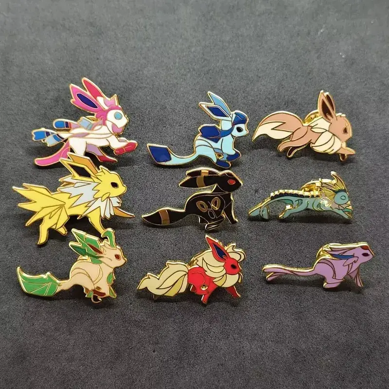 Pokemon Eevee Pikachu Enamel Pin Lapel Pins สำหรับกระเป๋าเป้สะพายหลังการ์ตูนป้ายเข็มกลัดน่ารักสำหรับเสื้อผ้าของขวัญเครื่องประดับสำหรับเพื่อน — image 5