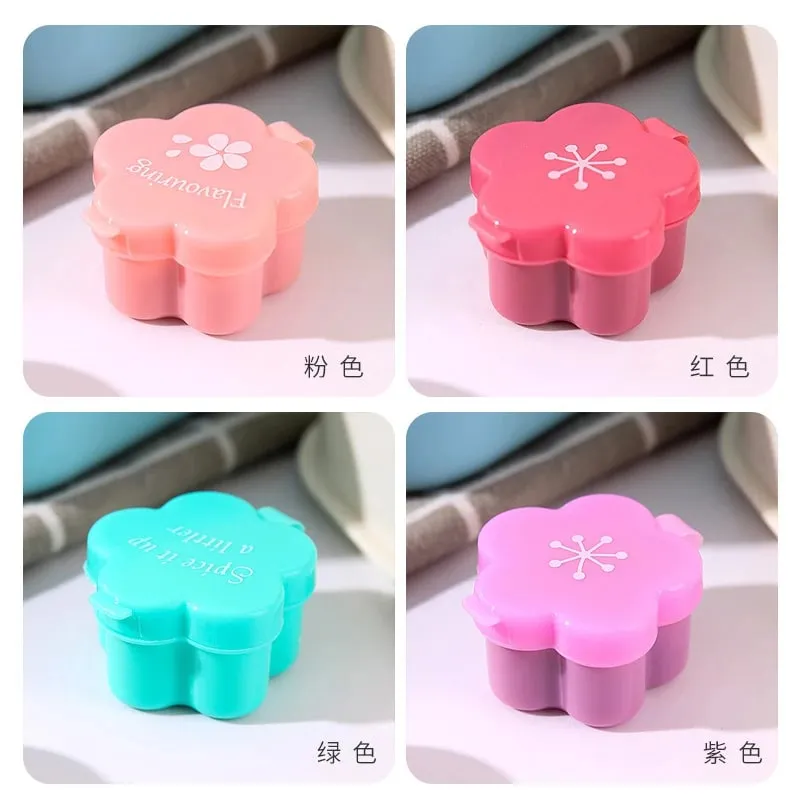 4pcs Mini Lunch Bento Soy Sauce Box Cute Design Plastic Portable Sauce Jars Condiment Dispenser Mini Salad Tomato Sauce Bottle — image 11
