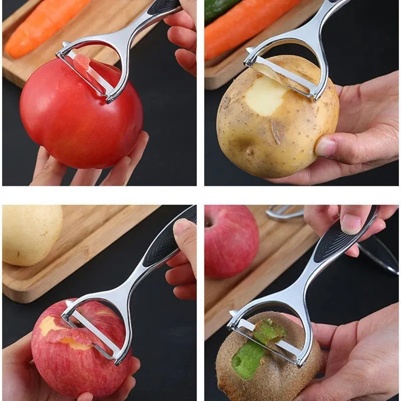 Stainless Steel Fruit Vegetable Tools Vegetable Peeler Potato Peeler Kitchen Accessories Non-slip Handle SGGJ001 — image 5