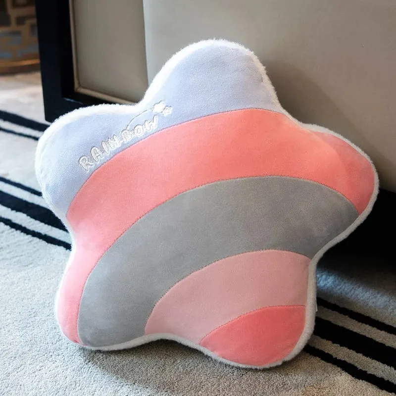 INS HOT Colore della caramella Nuvola Stella Peluche Cuscino Arcobaleno colorato Corona Cuscino Cuscino Divano Decorazione della casa Cuscino di tiro Giocattolo — image 19