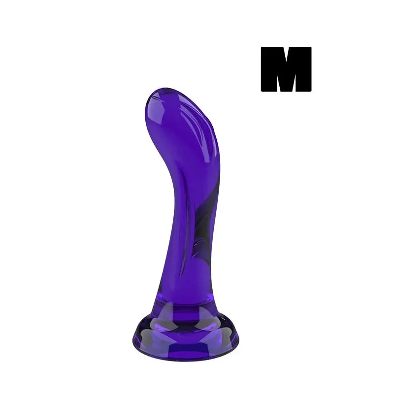 Zakřivené realistické dildo se silnou přísavkou Měkká a flexibilní erotická hračka s bodem G pro ženy Muži Černá Fialová Čirá Živá Dillo — image 12