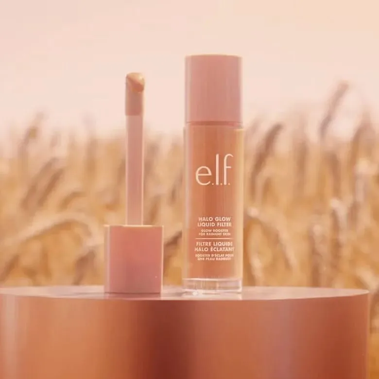 ELF Halo Glow Liquid Filter Liquid Foundation Complexion Glow Booster for et blødt-fokus look Glowy Makeup Hybrid til Dewy Hud — image 4
