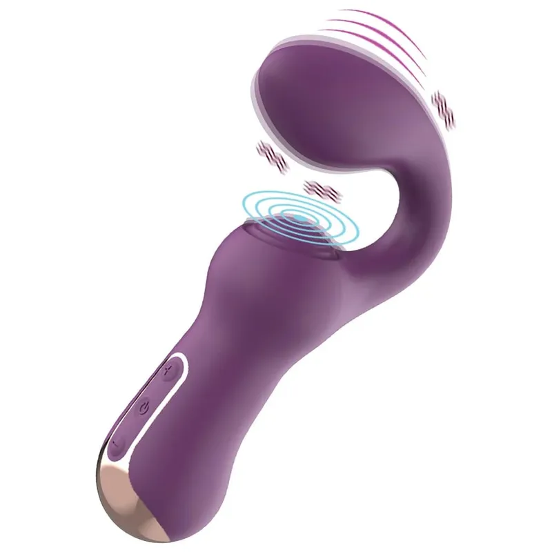 더블 클리토리스 자극기 G-Spot 진동기 강력한 태핑 Fapping Finger 항문 딜도 질 마사지기 여성 성인을위한 섹스 토이