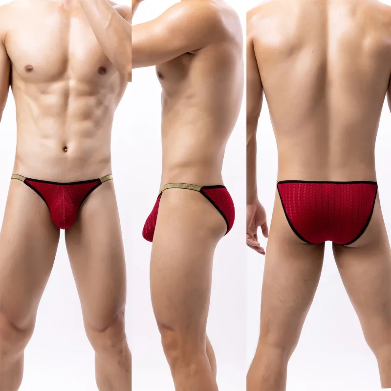 Męskie figi podnoszące pośladki wspierająca konstrukcja etui wygodny owijek miękka codzienna bielizna dla mężczyzn dostępna w 5 kolorach S-XL — image 3