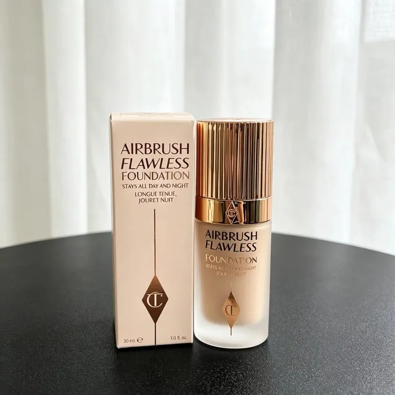 Charlotte Tilbury Setting Powder Compact Lip Gloss Foundation דו-גווני פלטת צלליות סומק קל משקל עדין עמיד לאורך זמן — image 17