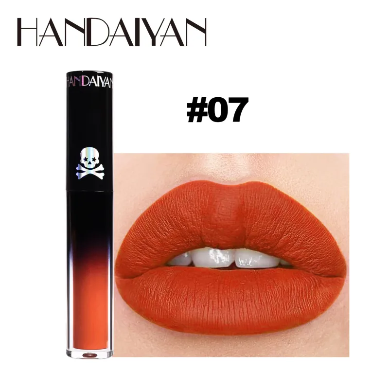 Matte Vampire Black Purple Gincu Kalis Air Lip Gloss Tahan Lama Halloween Krismas Melembapkan Bibir Berpigmen Makeup — image 11