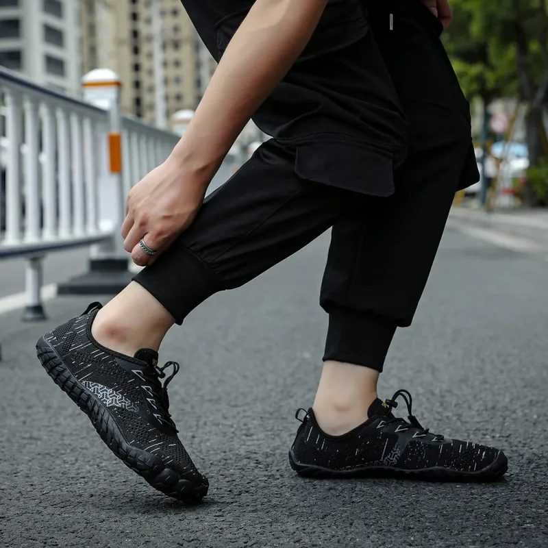 Chaussures de course sur sentier pour hommes et femmes, baskets minimalistes, pieds nus, large largeur, entraînement de gymnastique, Fitness, faible chute, tapis roulant, athlétique gratuit — image 7