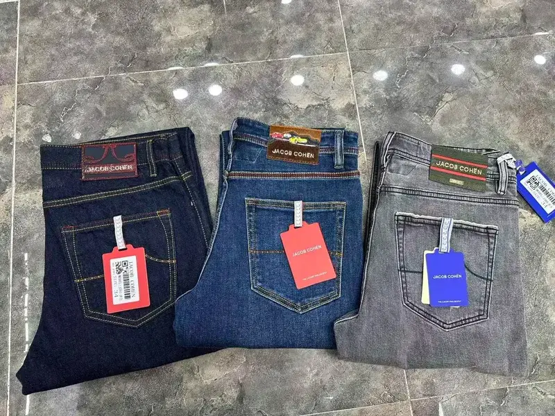 Jeans in cotone spesso da uomo 2026 Autunno Inverno nuova elasticità confortevole qualità aziendale dritto Pantaloni lunghi taglia grande 29-40 — image 6