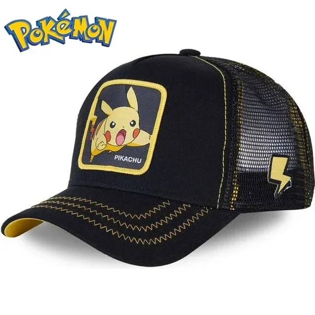 Pokemon Pikachu Berretto da baseball Anime Cartoon Figura Cosplay Cappello regolabile Donna Uomo Bambini Sport Berretti Hip Hop Giocattoli Regalo di compleanno — image 17