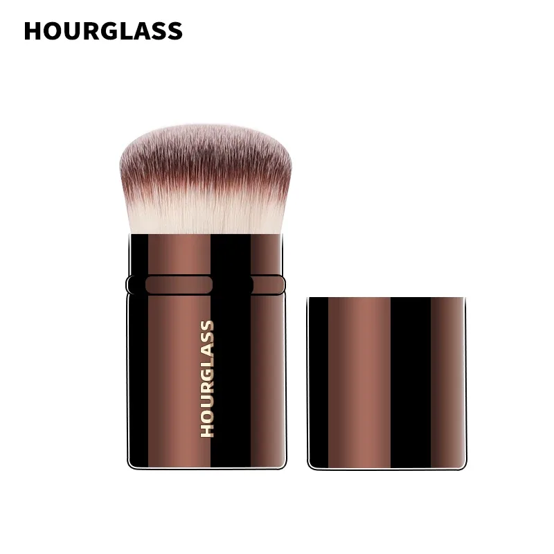 Infällbar professionell makeupborste 3-i-1 multifunktions Foundation Powder Blush Brush Reseportabelt kosmetiskt verktyg med mjuk — image 6