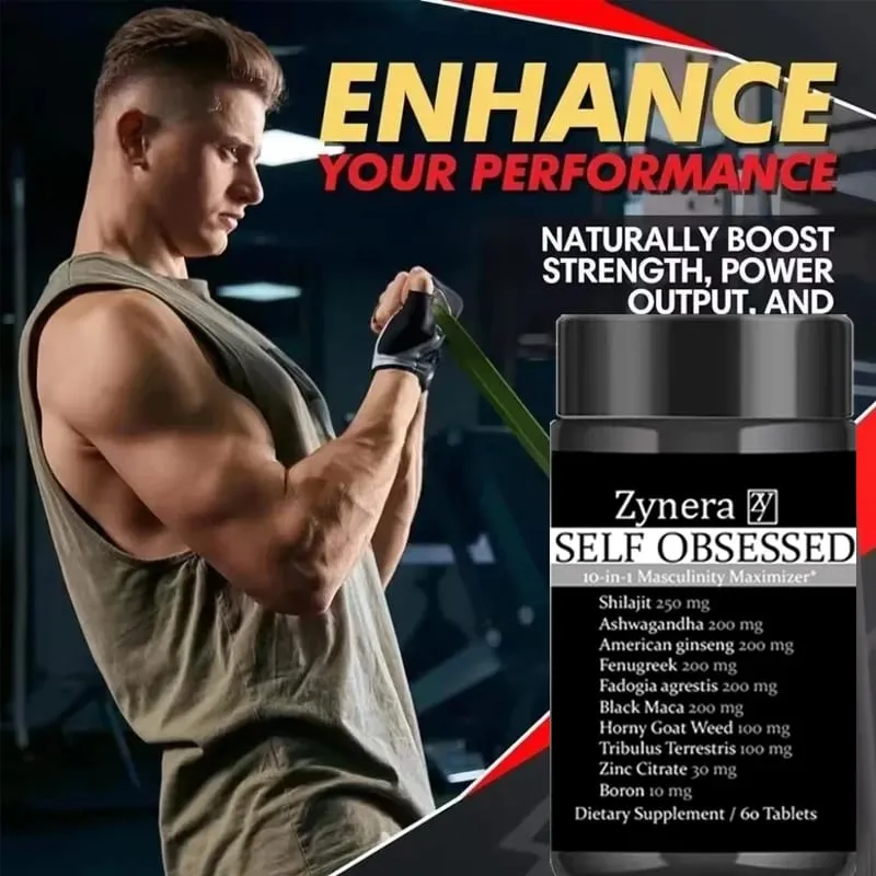 Ashwagandha Shilajit Maca 태블릿 펜은 남성용 보충제 항산화 면역 E-rection 캡슐입니다. — image 4