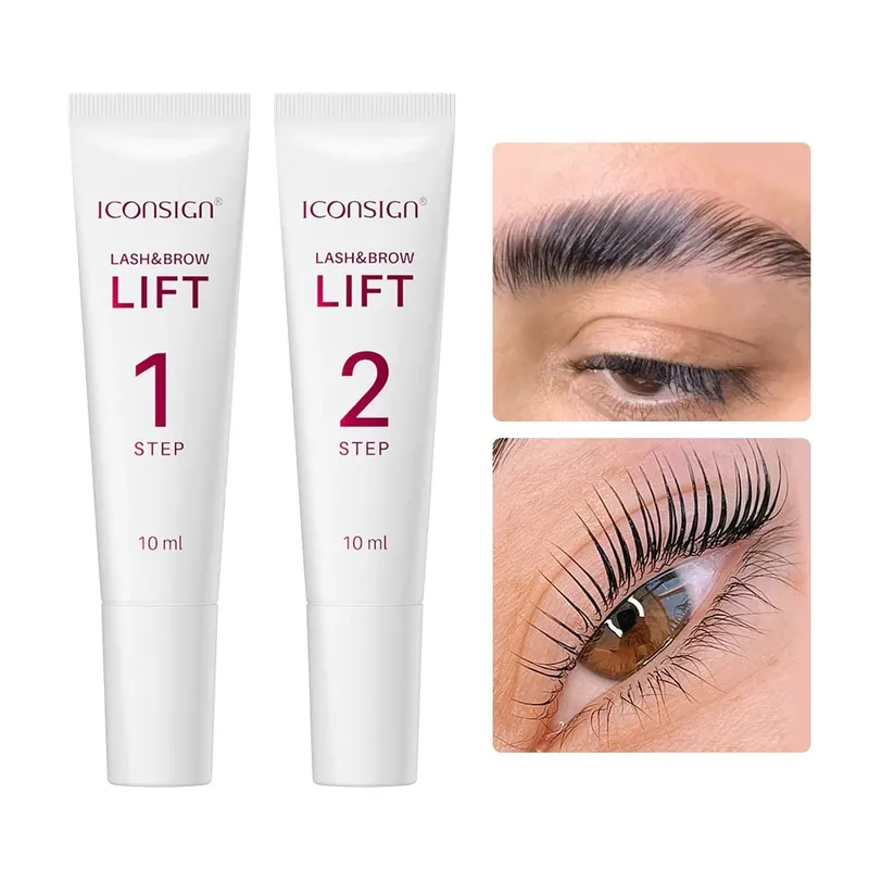 Set di tubi per fissaggio permanente per ciglia e sopracciglia da 10ml Lozione per fissaggio permanente 8-12 minuti Strumenti per il trucco degli occhi per il sollevamento — image 5