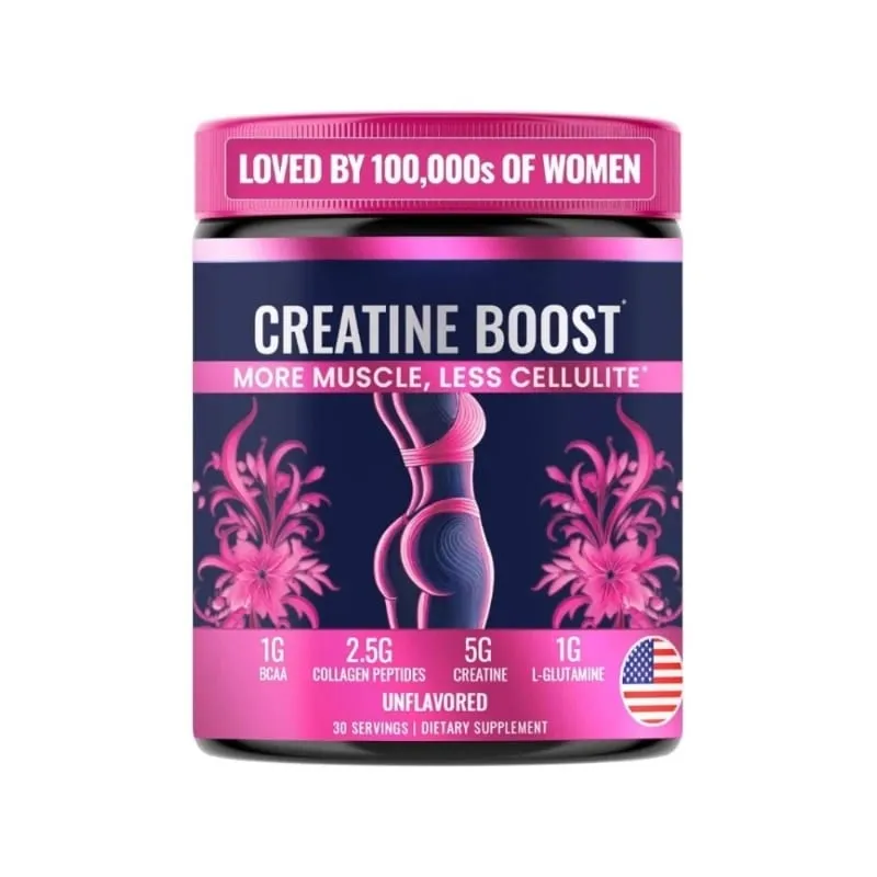Creatina monoidrato in polvere per donne con peptidi di collagene BCAA L-glutammina senza aroma Supporto fitness quotidiano 30 porzioni