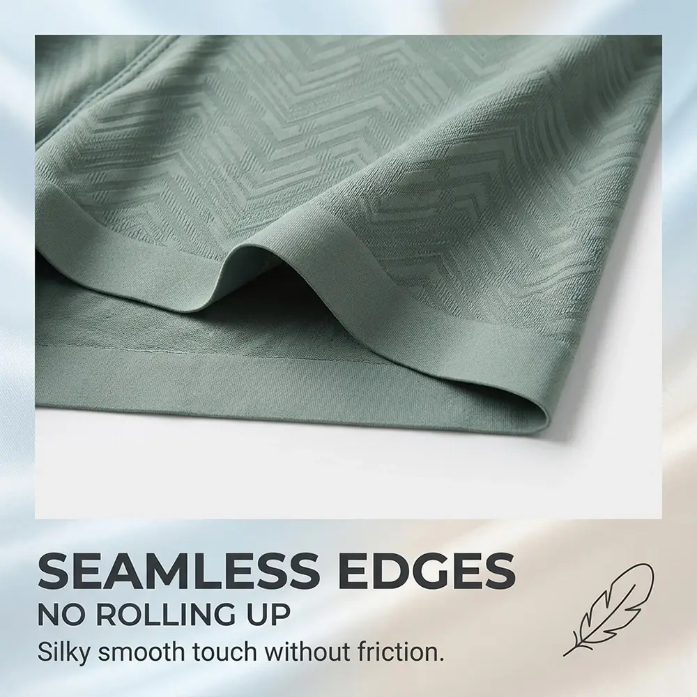 1/3PCS Estate di Raffreddamento Traspirante Boxer Hombre Moda Solid Wave A Righe di Seta del Ghiaccio Mutandine da Uomo di Alta Elastico Biancheria per uomo — image 1