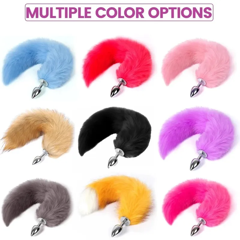 Sexy Fox Tail Anal Plug Erotic Accessory Stainles Steel Anal Plug For Women Adult Sex Toys Butt Plug Cosplay Couples Adult Games — image 6