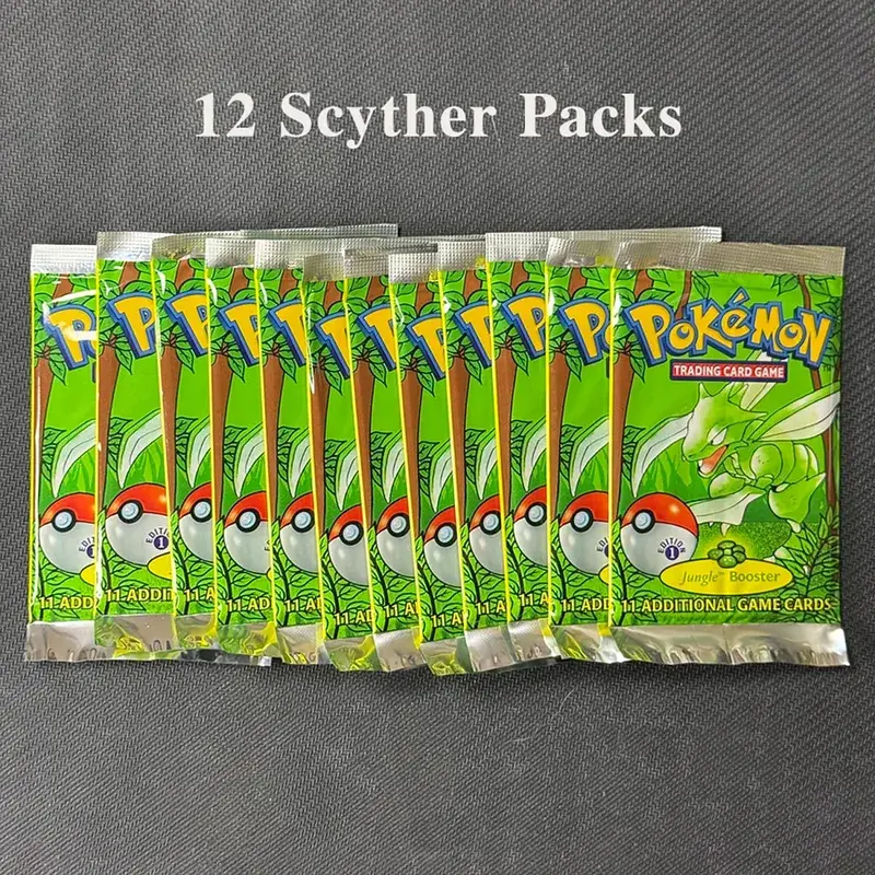 11 Karten/Packung PTCG Booster Packs Ersatzkarte Dschungel/Fossil/Basisset Charizard Blastoise Venusaur PKM Brettspiel-Sammelkarten — image 20