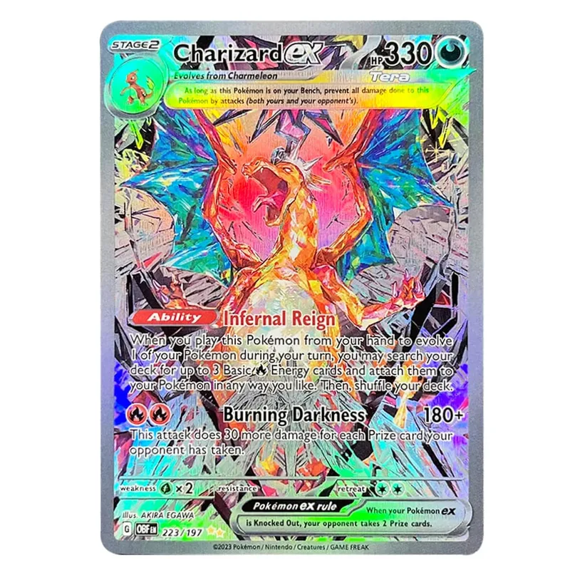 PKM Cards Holographic Charizard Ex GX Rainbow Blastoise VMAX Darkrai VSTAR Hobbies Rare Collection Battle Cards Toys Gifts