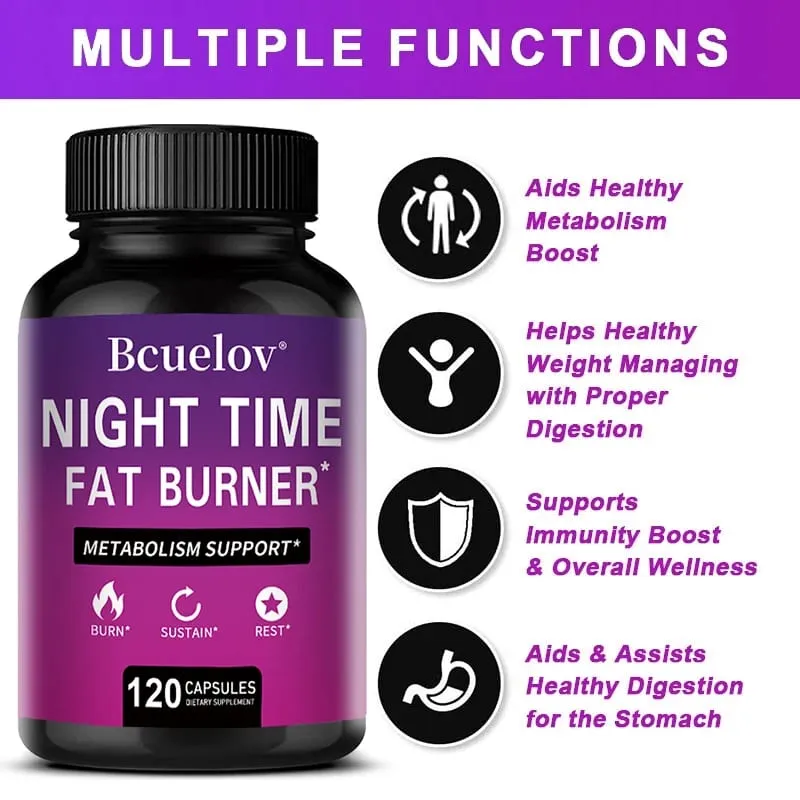 Nighttime Fat Burner - Carb Blocker To Help with Cleansing Weight Management Maintaining Energy Levels and Digestive Health — image 6