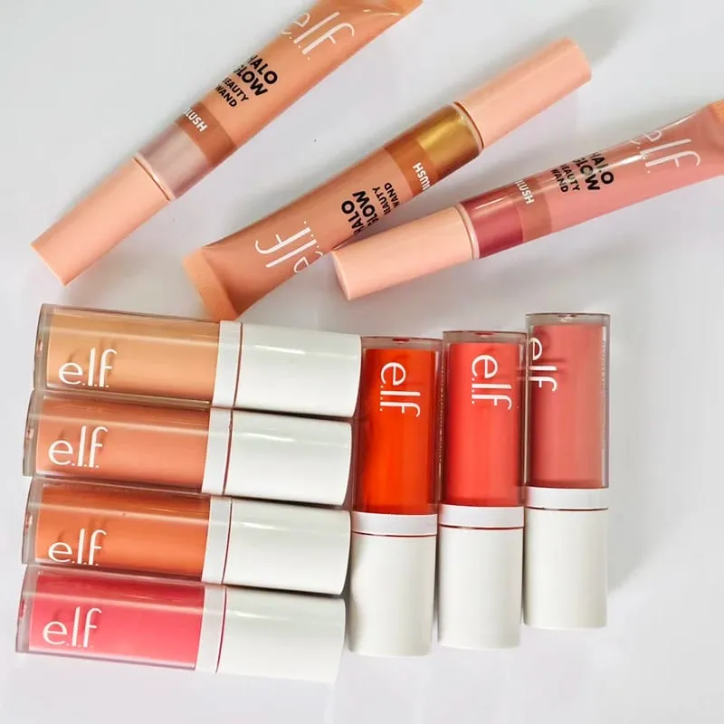 Elf Acqua sensibile e texture leggera Fard liquido Idratante Pre trucco Glimmer Crema Fard Putty Blush Prodotti — image 4