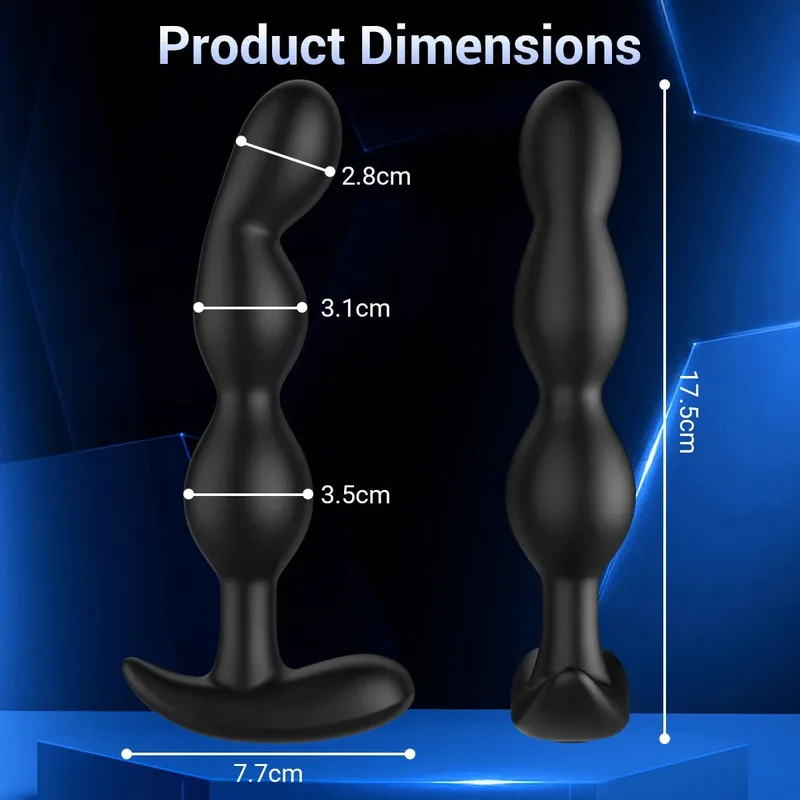 Aplikasi Bluetooth Anal Plug Vibrator untuk Pria Pemijat Prostat Nirkabel Remote Butt Plug Bergetar Mainan Seks Dewasa untuk Wanita Pria Gay — image 5