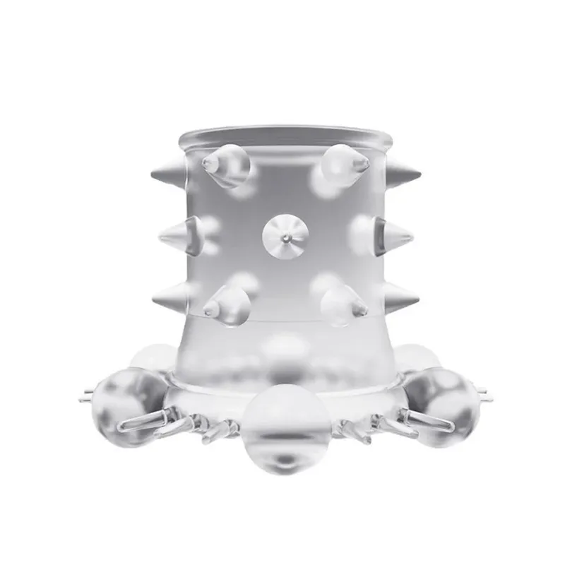 1PC Penis Ring Sleeve Crystal Cock Ring Reusable Condom Delay Ejaculation Sex Toys for Men Male Lock Cockring Intimate Goods — image 4