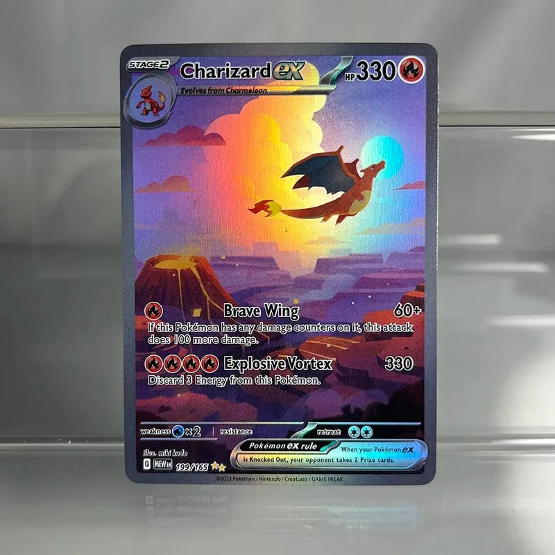 Folien-PKM-Einzelkarten, Pikachu Charizard EX, Bubble Mew, seltene Sammelkarten, PTCG-Regenbogen-Ersatzkarten — image 11
