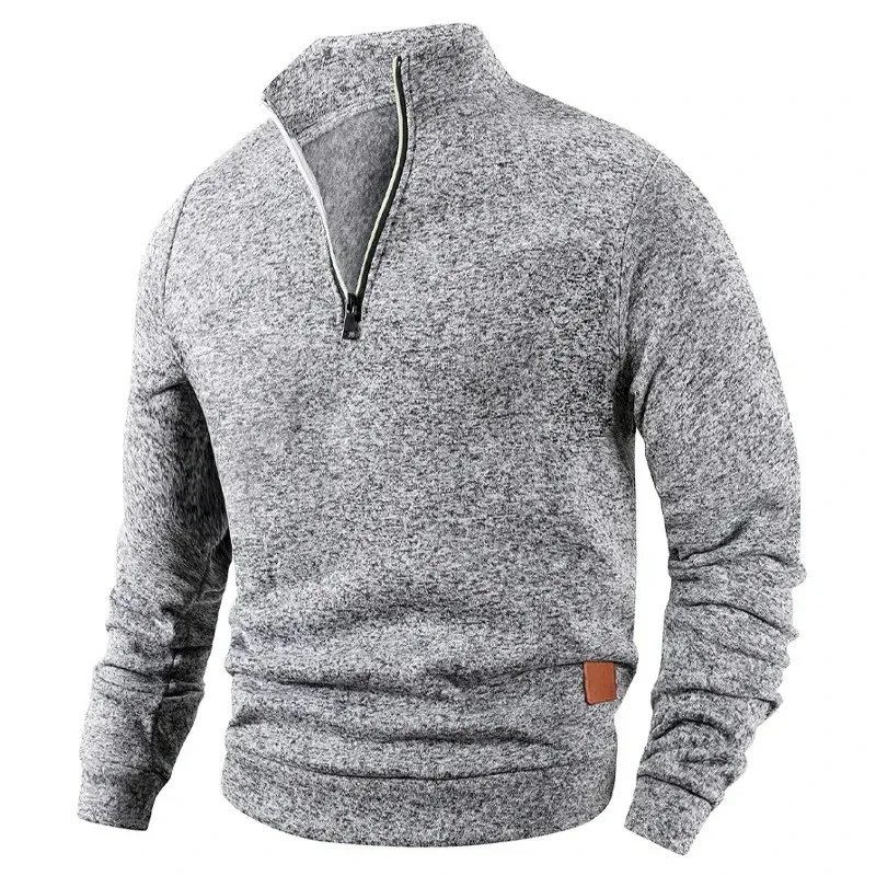 Animal Game-sudaderas con media cremallera para hombre, jersey liso de manga larga, ropa de calle con cuello alto, chaqueta cálida, abrigos deportivos, prendas de vestir exteriores — image 4