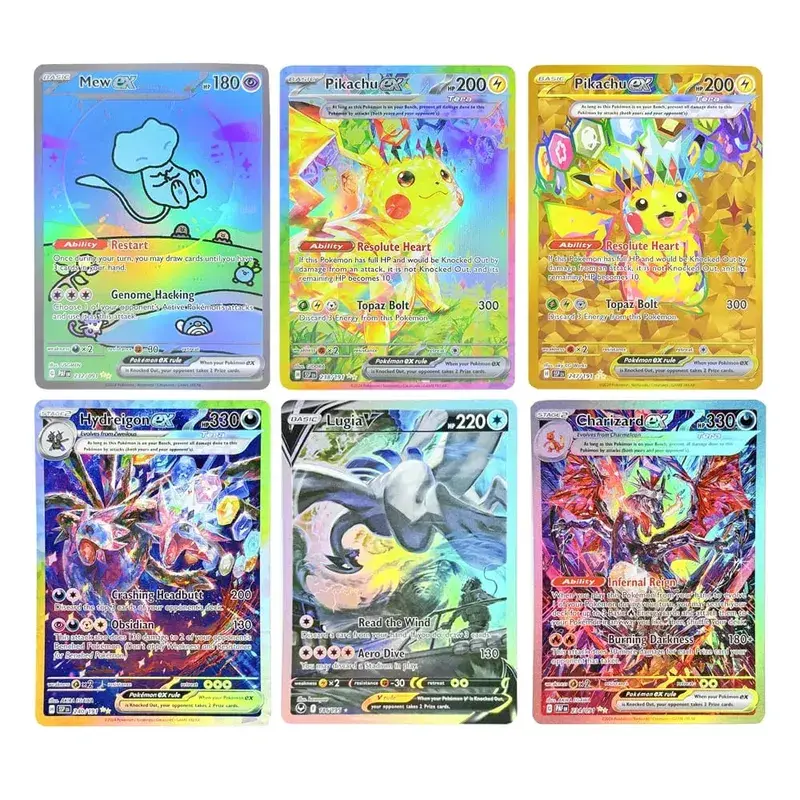Holographic Game Trading Collection PTCG Proxy Cards Charizard Pikachu Mew EX Singl PKM Foil Cards PROXY Card — image 1