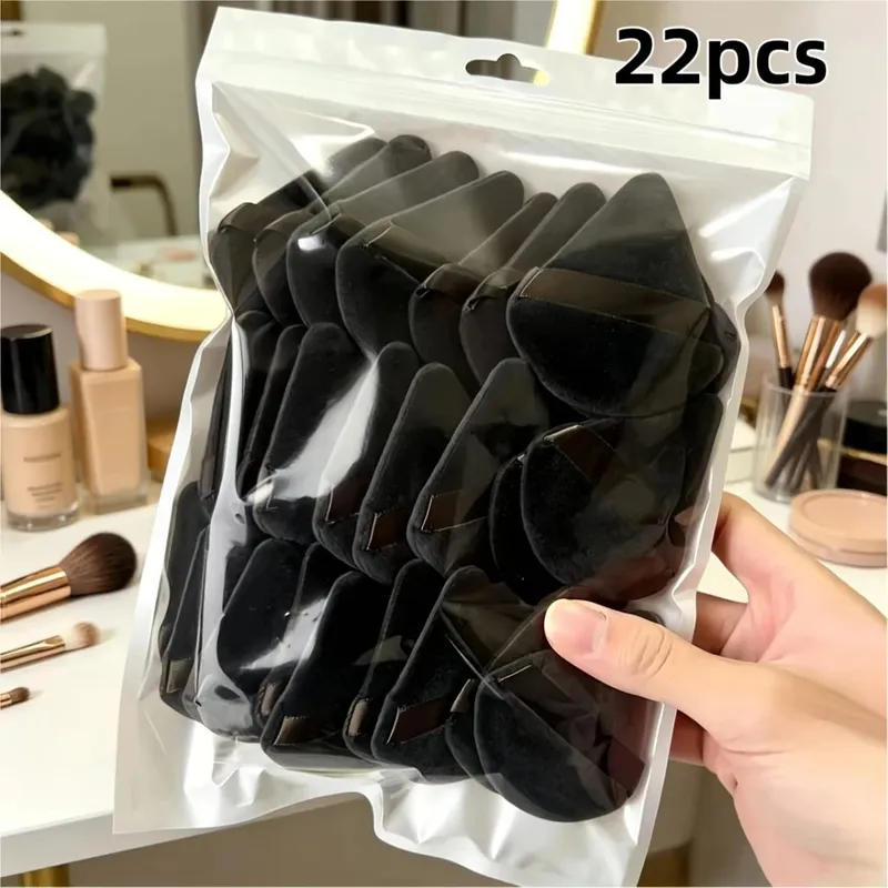 22 ชิ้นแต่งหน้าฟองน้ำชุด Edge & Corner รายละเอียดเครื่องปั่น Ultra Soft สำหรับ Liquid Cream & Powder Flawless Foundation จมูกตา — image 7