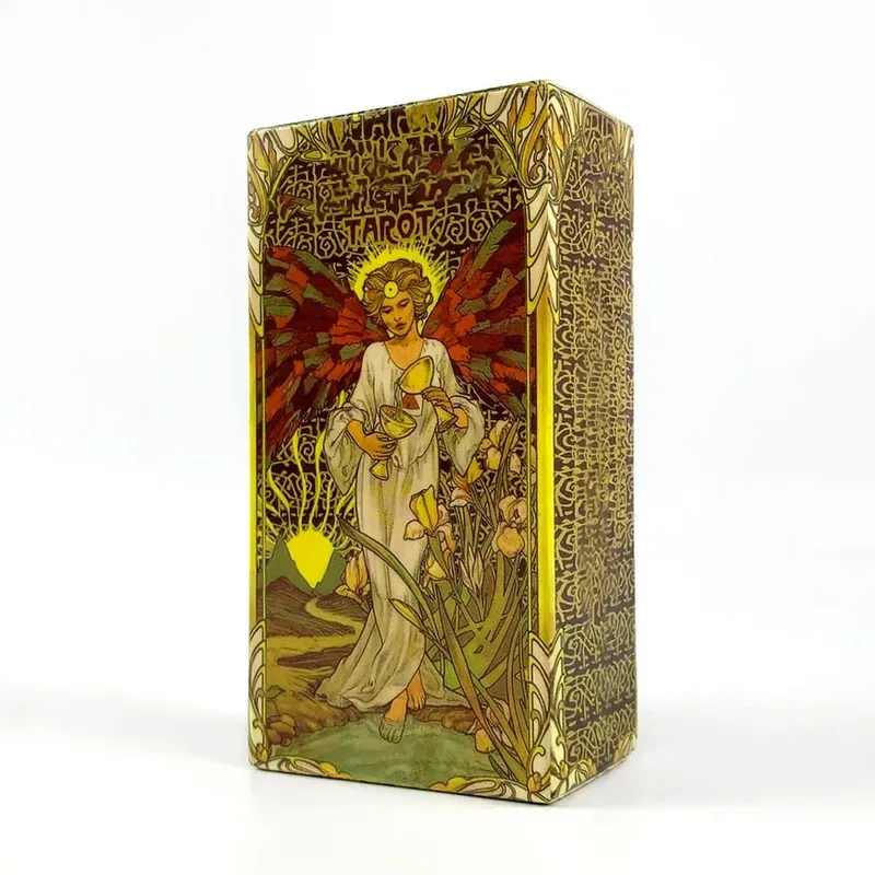 Laris Dek Tarot 78 Buah Kartu Karya Seni Mistis Tahan Lama & Portabel Sempurna untuk Bimbingan Spiritual & Kolektor