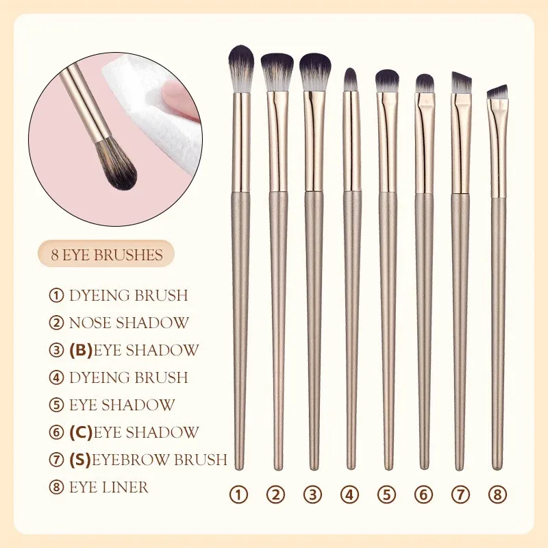 5/8/10/13/15 pçs pincéis de maquiagem profissional conjunto de ferramentas de ouro compõem kits de ferramentas de escova para sombra delineador pincéis cosméticos