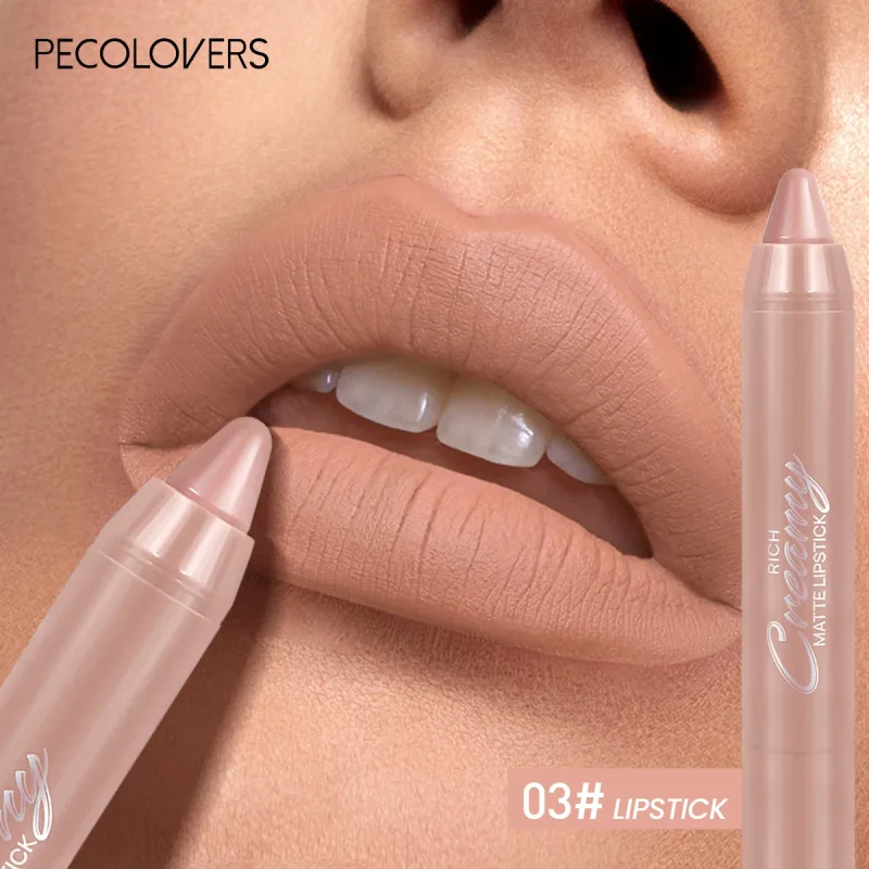 Pelapik Bibir Matte Pelbagai Warna Digunakan Sebagai Pelapik Bibir dan Gincu Mudah Digunakan Dengan Tepat Kalis Air Tahan Lama Tidak melekat — image 11