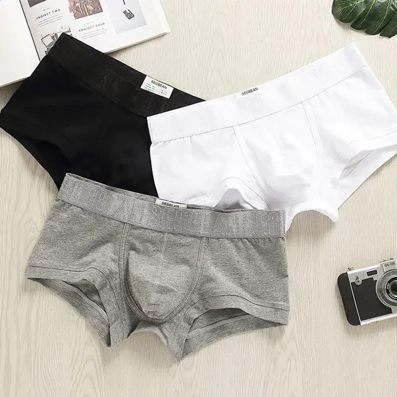 Men's Brief Soft Boxer Shorts Underpants Man Fashion Men's Boxer Panties U Convex Pouch Shorts Sexy Underwear For Male Plus Size — image 5
