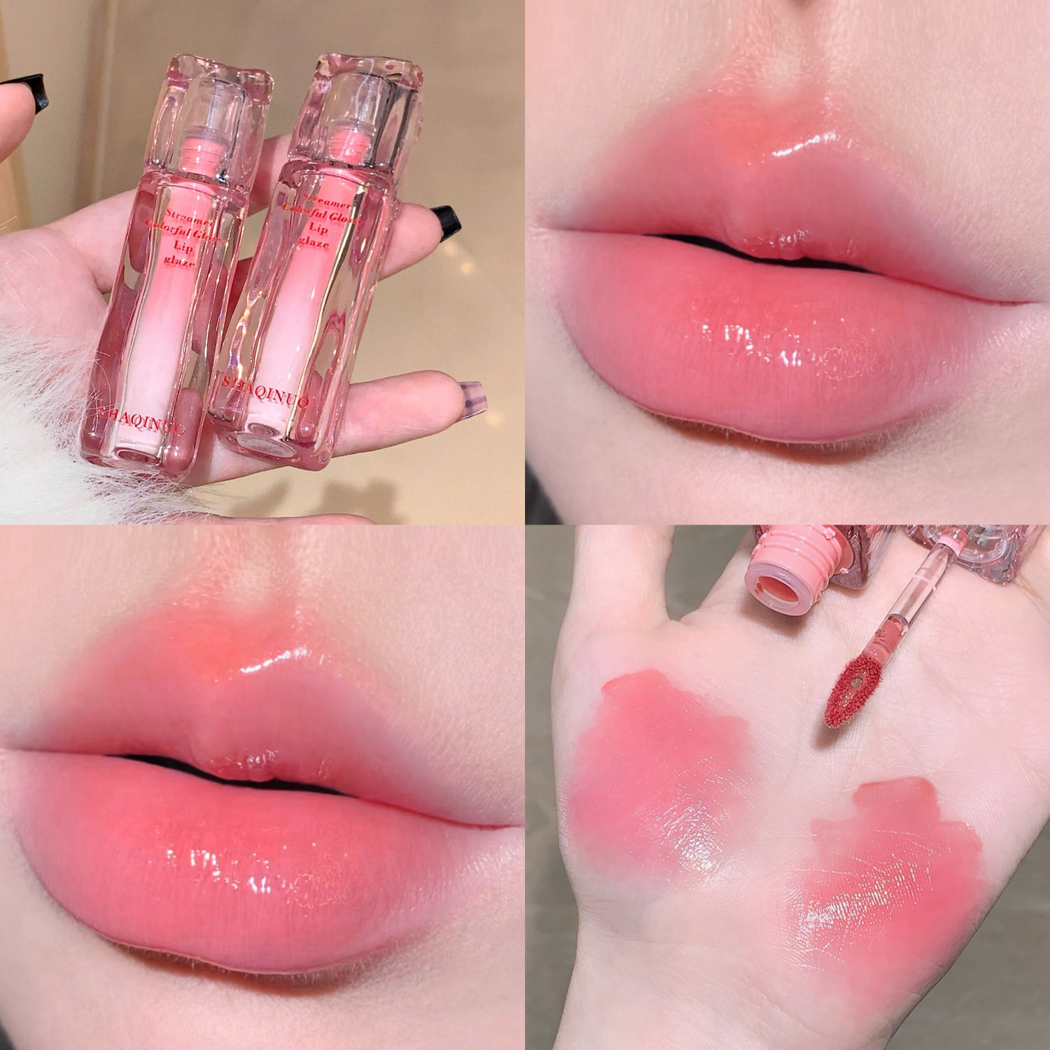 Water Gloss Lip Glaze Mirror Moisturizing Plump Non-stick Cup Jelly Transparent Liquid Lipstick Long-Lasting Tint Oil Lip Makeup — image 8