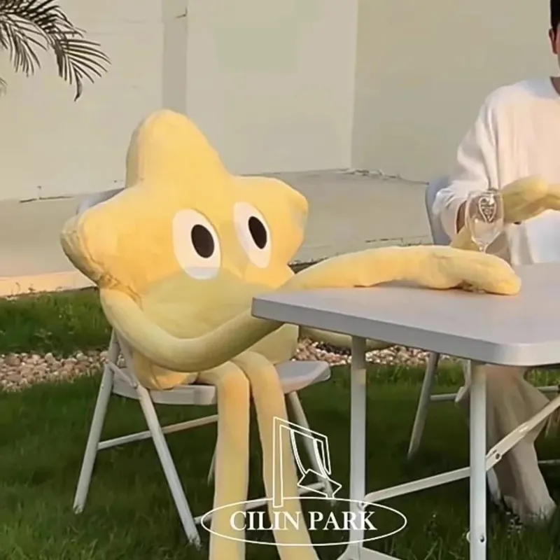 Nuovo cuscino in peluche a stella da 110 cm, morbido cuscino imbottito in peluche — image 8