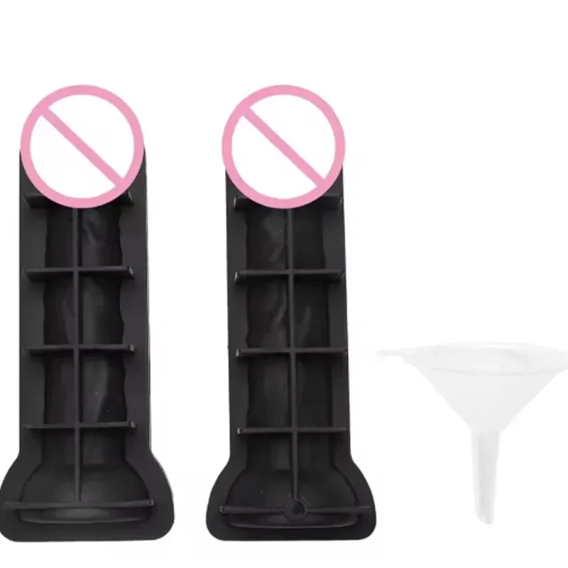 1PCS New Fun Silicone Ice Cube Mold with Lid Adults Prank Ice Mold Funny Shape Ice Cube Mold Bachelor Party Bar KTV Ice Maker