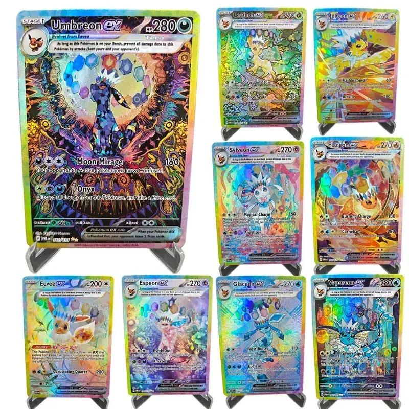 Proxy POKEMON PRE English PRISMATIC EVOLUTIONS #161 UMBREON ex Grado 10 Tarjeta de juguete de colección — image 8