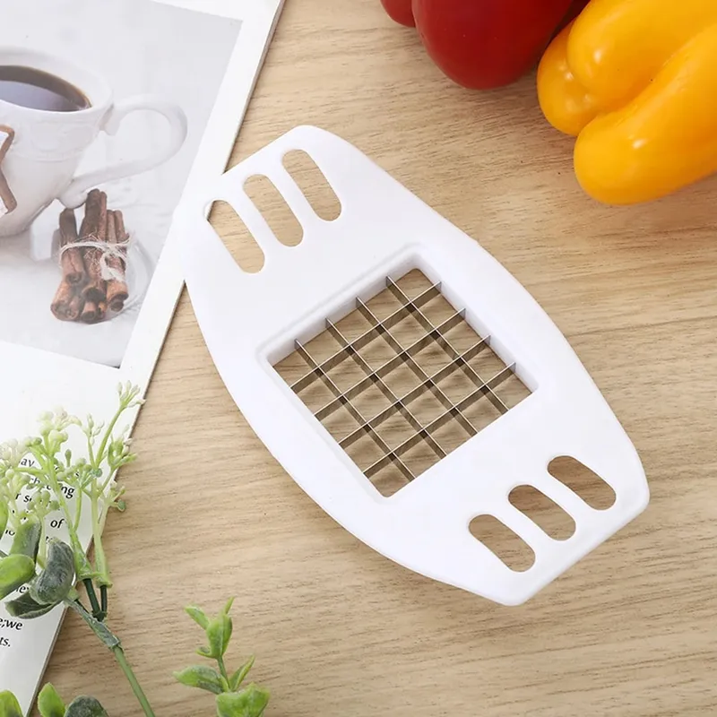 1Pcs Plastic Kitchen Handheld Potato Slicer Tomato Cutter Tool Lemon Cutting Cooking Kitchen Accessories