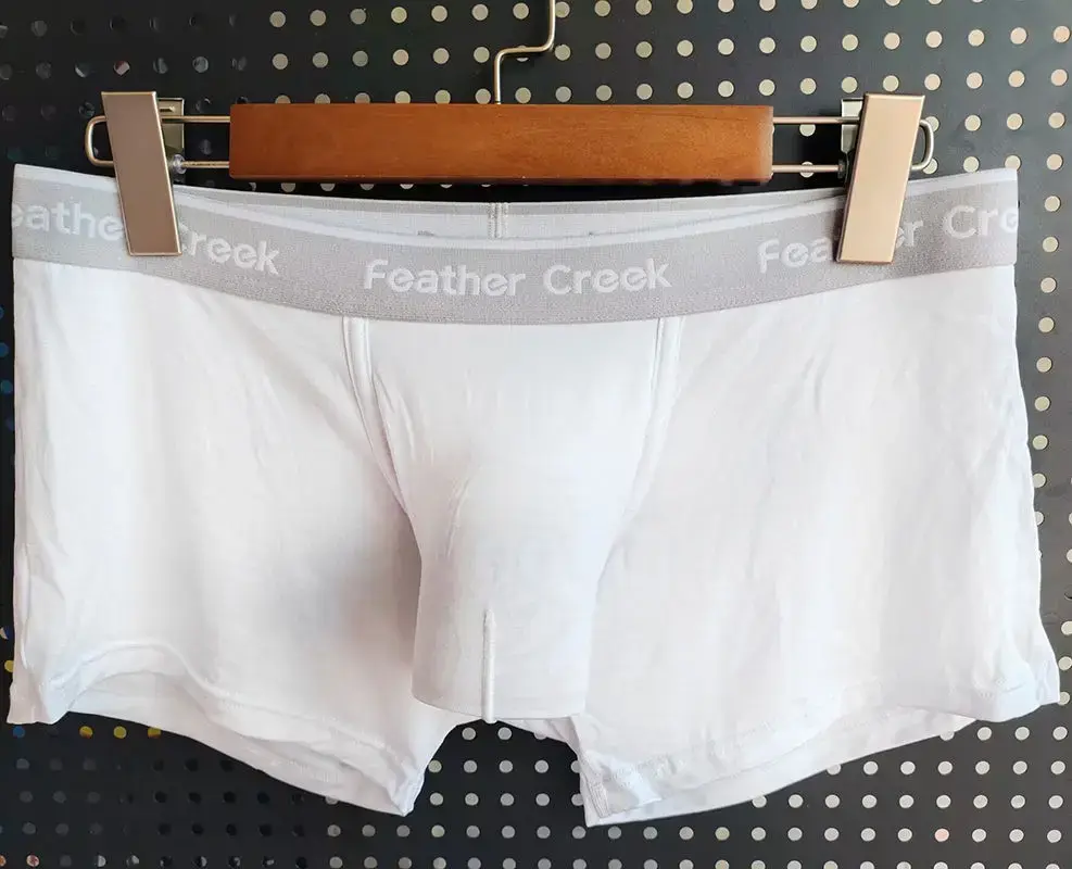 Lelaki Bulge Pouch Seluar Dalam Super Besar U-Concex Boxers Elastik Modal Selangkangan Poket Pakaian Dalam Wanita Seluar Rendah Pinggang Meningkatkan Seluar Dalam — image 4