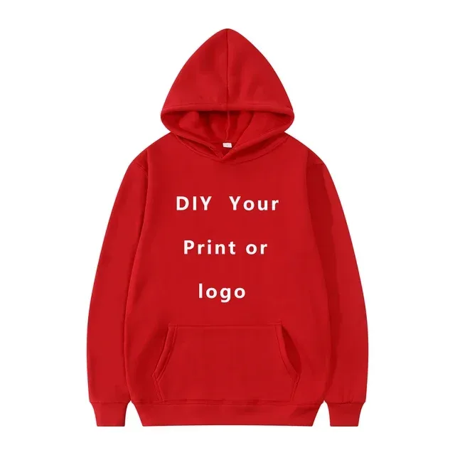 2024 Man Woman Casual Custom Printed Text DIY Hoodie Customized Logo Personalized Hoody Custom Hoodies Text Logo Sweatshirt — image 15