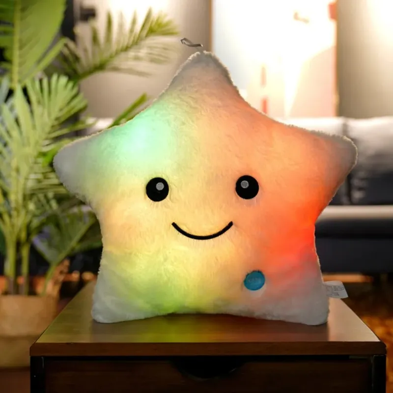Cute LED Electronic Star Plush Toy Star Soft LED Star Doll Laruang Dekorasyon sa Bahay Mga Laruan ng Baby Kid Soft Star Pillow — image 10