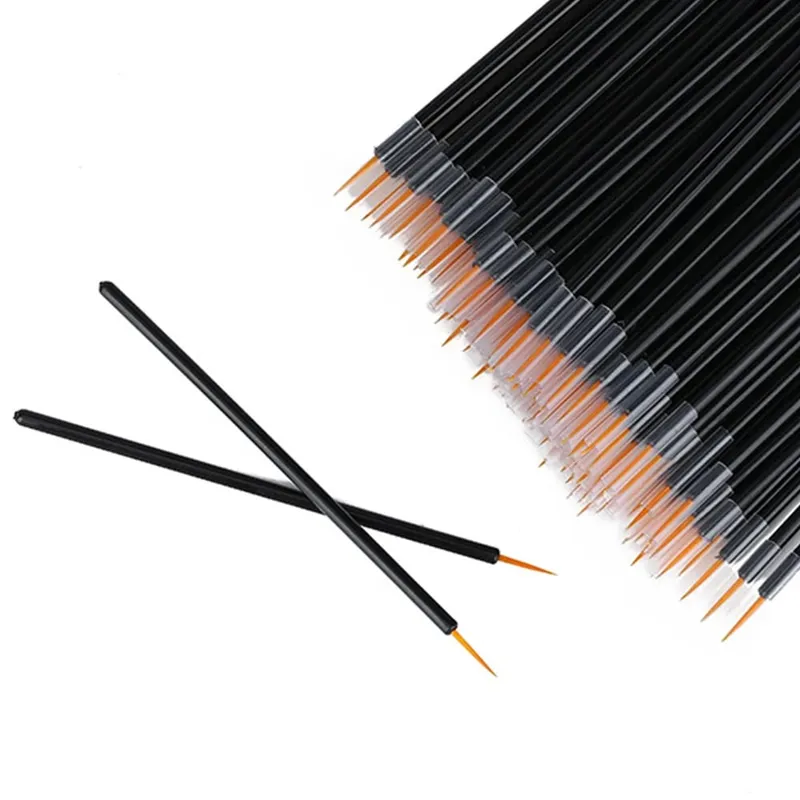 50/100pcs Eyeliner Brushes Eyelash Eyeshadow Applicator For Nail Art Painting Pen Tool Eye Lash Wands Makeup Accessories — image 5