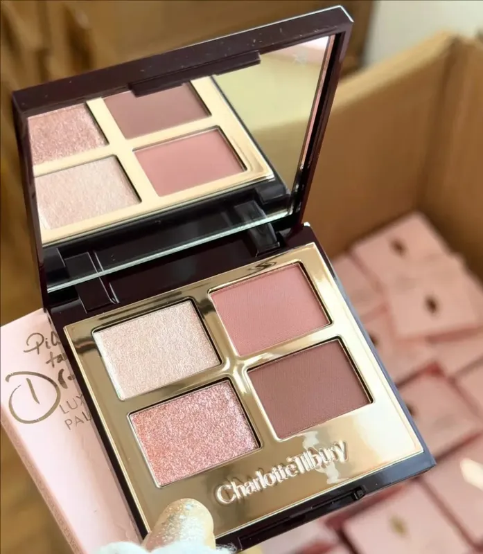 Charlotte Tilbury Brand Makeup 4 Colors Eye Shadow Disc 5.2g Pillow Talk Nature Easy To Color Foundation Eyeshadow Cosmetics — image 4
