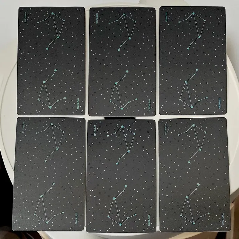 Star Maiden Tarot Deck 78-Karten-Deck Ästhetische himmlische göttliche Tarotkarten in zweiteiliger starrer Box 12 * 7 cm Doppelt geprägt — image 6
