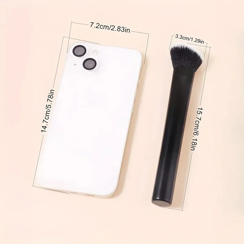 1 Angled Blush And Contour Brush Makeup Brush Foundation Brush Perfect for Cheeks Forehead Chin Nose Blending And Shaping