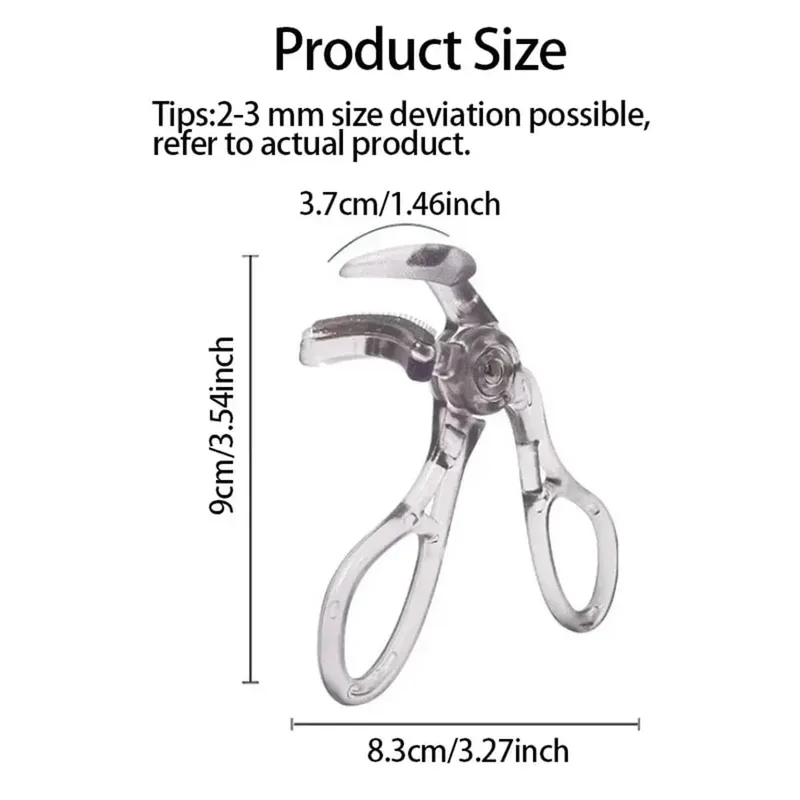 Taraklı Çift Tip Kirpik Kıvırıcı – Geniş ve Kısmi Klip Seçenekleri Suya Dayanıklı Uzun Ömürlü Doğal Kıvırma Unisex Sertifikalı — image 4